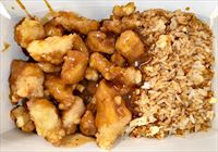 Egg Fried Rice with Yum Yum Chicken